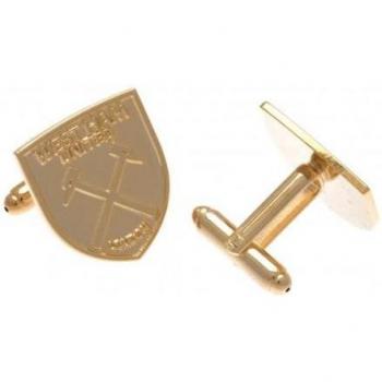 Gold Plated Crest Cufflinks