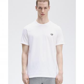 Fred Perry Ringer T-shirt - Wit