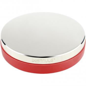 BESTNULE Steel Bench Block with TPR Soft Plastic Cover (Diameter: 3, Height: 3/4)