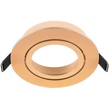 Collerette pour spot encastré dorée New Tria® 95, orientable, IP20, diamètre 11 cm