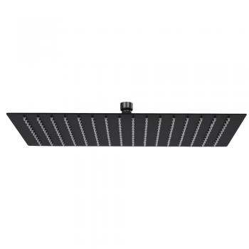 Chuveiro Retangular VidaXL 40x30 cm Aço Inoxidável Preto