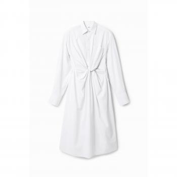 Long Shirt Dress in White – Small (Maitrepierre)