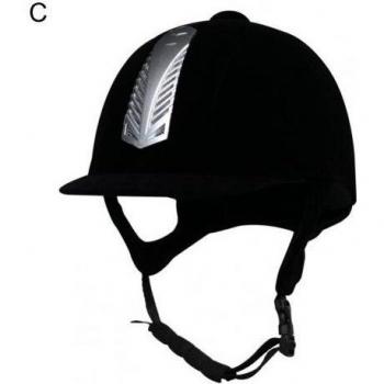 Casco de Monta Unisex de Terciopelo