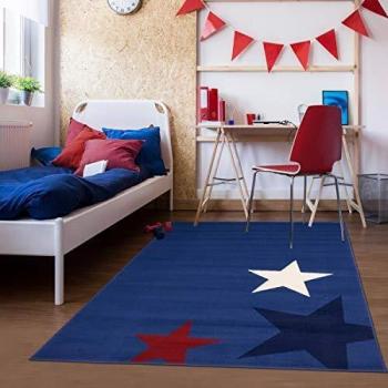 Tapis enfant UN AMOUR DE TAPIS AF ENFANT STAR Bleu