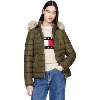 Piumino corto Tommy Jeans con cappuccio