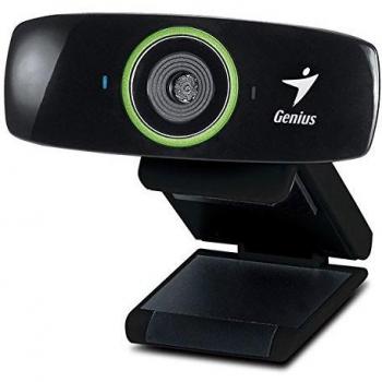 Genius FaceCam 2020 HD Webcam (1600 x 1200 Resolución, Cámaras de Videoclaro Manuales, Conectividad USB 2.0, Color Negro)