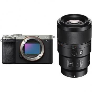 A7C II Silver – Kit Completo: Lente 90 mm f/2.8 Macro OSS + PDF “20 Técnicas para Mejorar Fotos”