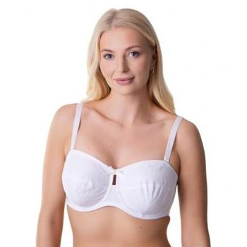 White Strapless Underwire Multiway Bra by Camille – Size 38F