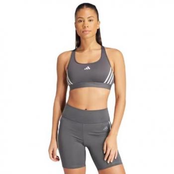 Sostenes Deportivos Adidas Powerreact 3 Stripes Gris XL Mujer