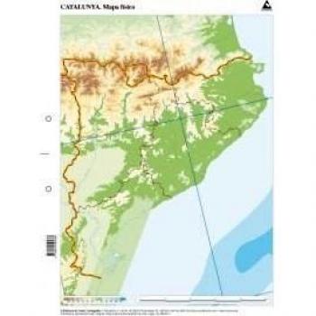 Paq/50 Mapas Catalunya Fisico Mudos