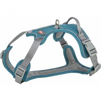 Guinzaglio e collare per cane Trixie Hondentuig Premium Active Petrol 49-69 cm