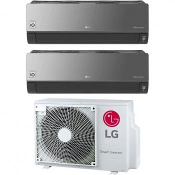 Climatizzatore LG Dual Split Artcool Mirror 9+12 Mu2R17 Ul0 R-32 con Wi-Fi integrato