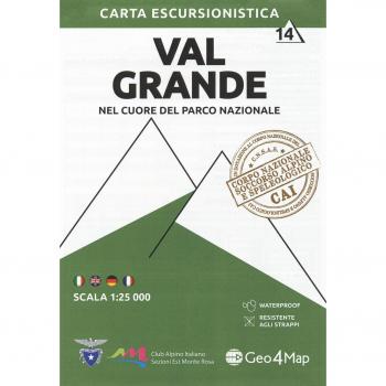 Carta escursionistica Val Grande. Nel cuore del parco nazionale. Scala 1:25.000. Ediz. italiana, inglese, tedesca e francese: 14