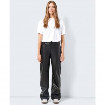 Pantalón ancho de pierna polipiel Andy Yolanda PU negro M