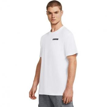 Camiseta de hombre Under Armour Heavyweight Armadura SS blanco S
