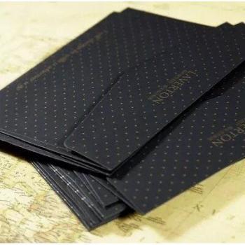 Tarjetas de invitación de boda 110x150mm, 50 unids/lote, 4 estilos, negro