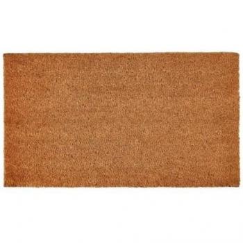 Groundsman Natural Coco Coir Door Mat 40cm Grey