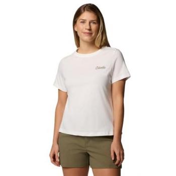 Columbia Maglia a Maniche Corte Rolling Bend Donna Bianco XL