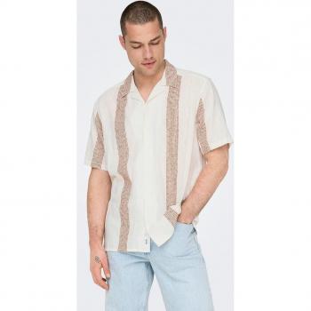 Only & Sons Avi Boucle Streifen Hemd
