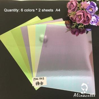 Green Shades Mirror Cardstock Paper A4 250gsm Scrapbooking Pack