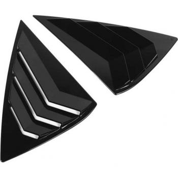 Nissan Sentra Rear Window Shutter - Peel and Paste ABS Plastic Louvers