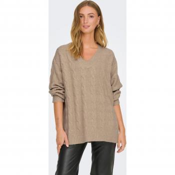 ONLY V-Pullover ONLJEANETT mit Zopfmuster