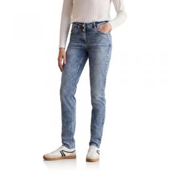 CECIL Slim‑Fit‑Jeans „Style Scarlett“ – Moonwashed‑Optik