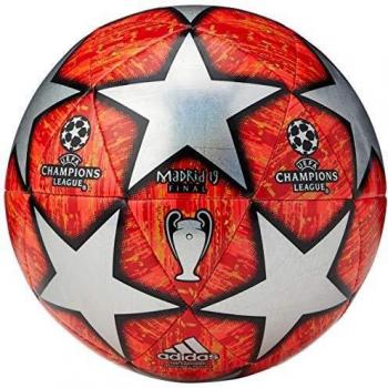 Adidas Finale M TCPT Soccer Ball, Hombre, Top: Multicolor/Active Scarlet Red Bottom: Bright Orange/Solar Gold/Black, 5