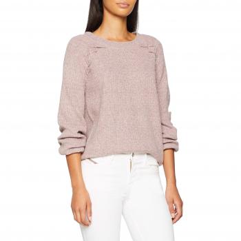 Vila Clothes Viarma Knit Stitch L/s Top/TB, suéter para Mujer, Rosa