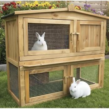 Clapier Exterieur pour lapin Obelix - Modèle 002