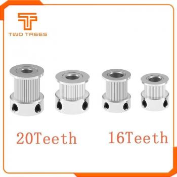 Polea de aluminio GT2 16 dientes 5mm/8mm