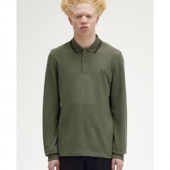 Polo Hombre Fred Perry Manga Larga Ribeteado