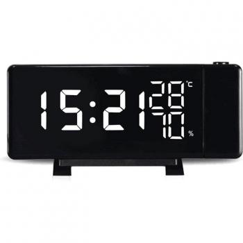 LED Dual Alarm Clock with Indoor Temperature and Humidity