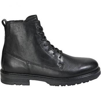 Marc O'Polo Lederboots mit Schnürung, Größe 45 - Herren - Schwarz - 45
