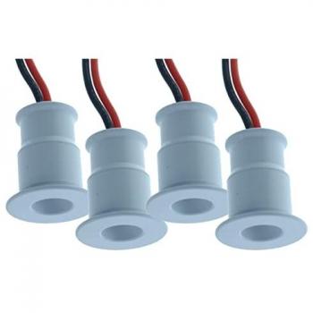 Faretto Led Incasso 1W DC 12V Luce Fredda 6000K Angolo 120 Gradi