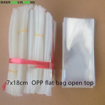Bolsas Transparentes de Celofán 7x18cm - 400 Unidades, Ideal para Dulces y Cosméticos