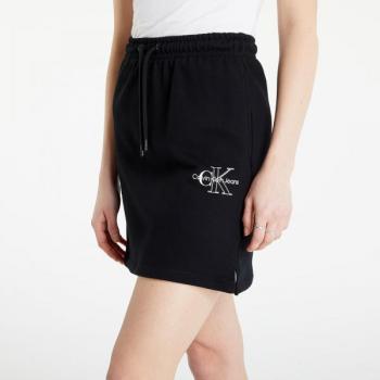Dámska sukňa Calvin Klein Tracksuit s dvojtónovým monogramom v čiernej farbe