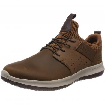Baskets basses Skechers Delson Axton Marron Cuir 43 EU
