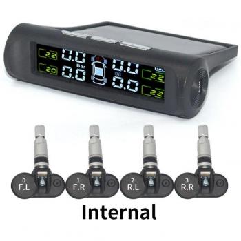 Système TPMS solaire de contrôle de pression des pneus avec affichage de température