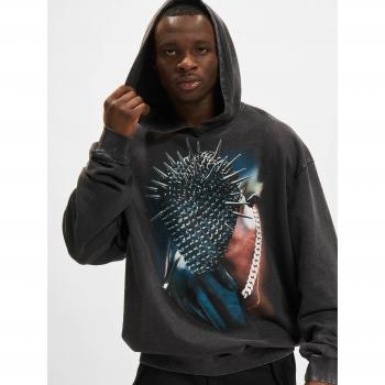 Mister Tee Thorned Mask Oversize Hoody, Acid Schwarz Männer