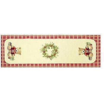 BIANCHERIAWEB - Tovaglia Natale Centrino Runner Tavolo Centrotavola Orsetto 40x100