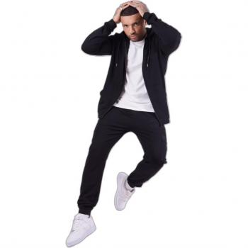 Jogging sport noir avec détails élastiques - Project X Paris - Taille S