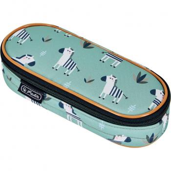 Herlitz Schlamper-Etui Crazy Zebra aus Polyester, großes Hauptfach inkl. Innenklappe, - 1 Stück (50043491)