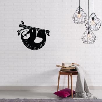 Decortie Metal Wall Art NO:39 Slothy - Black