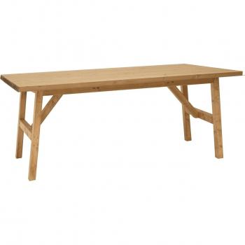 Mesa de Comedor Abeto 120×75 cm – Acabado Tono Medio, Decowood