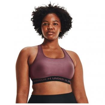Bra deportiva impactante bajo de talla XS Under Armour Crossback negro para mujer