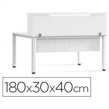 Mostrador Rocada para mesas Work Metal Executive 180x30x40 cm