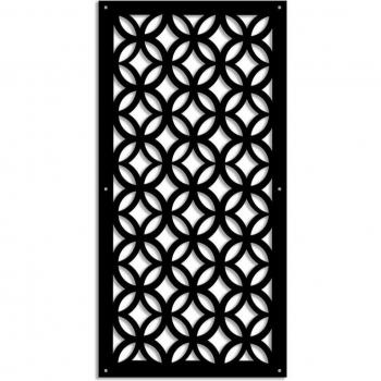 Panel PVC Perforado Sombrilla Negra Eclecta 73x148