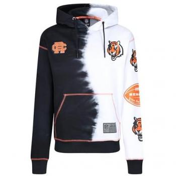 Recovered Kapuzenpullover NFL Cincinnati Begals Schwarz-Weiß L