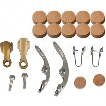 Kit de réparation clarinette Yibuy type B - 6 pièces avec outil de pad plat